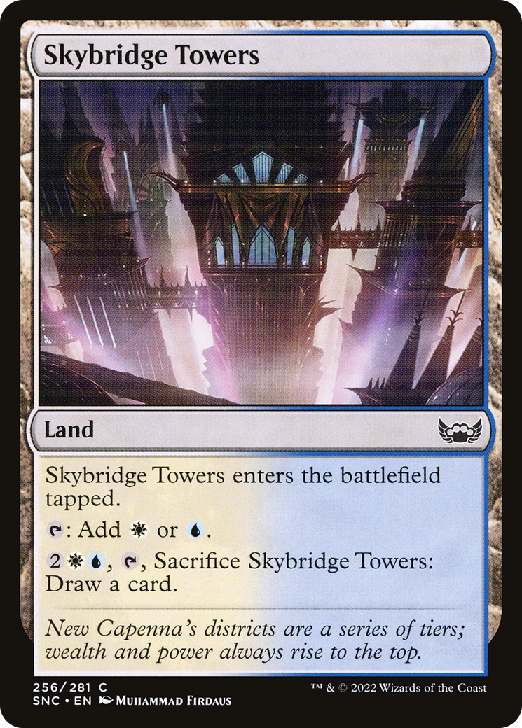 Skybridge Towers (256) Foil - Streets of New Capenna