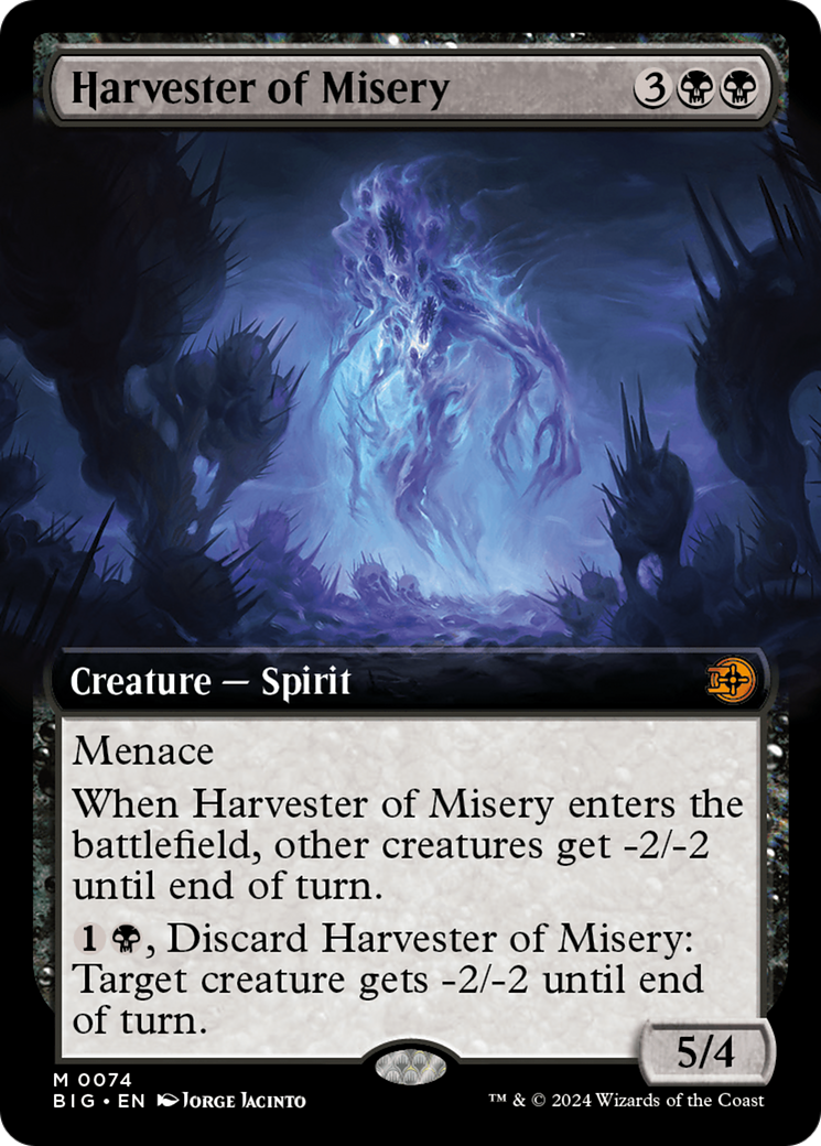 Harvester of Misery (Extended Art) (074) Foil - The Big Score