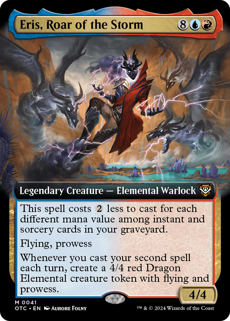 Eris, Roar of the Storm (Extended Art) (041) Foil - Outlaws of Thunder Junction Commander