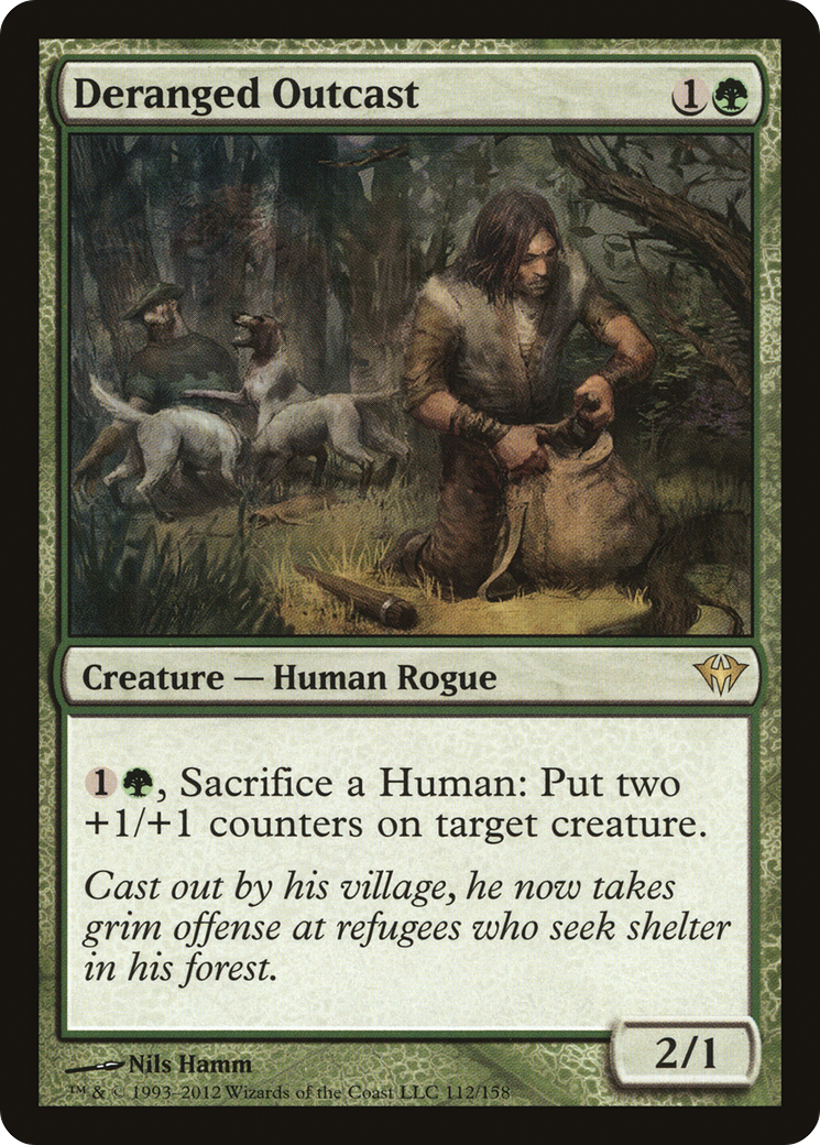 Deranged Outcast (112) Foil - Dark Ascension