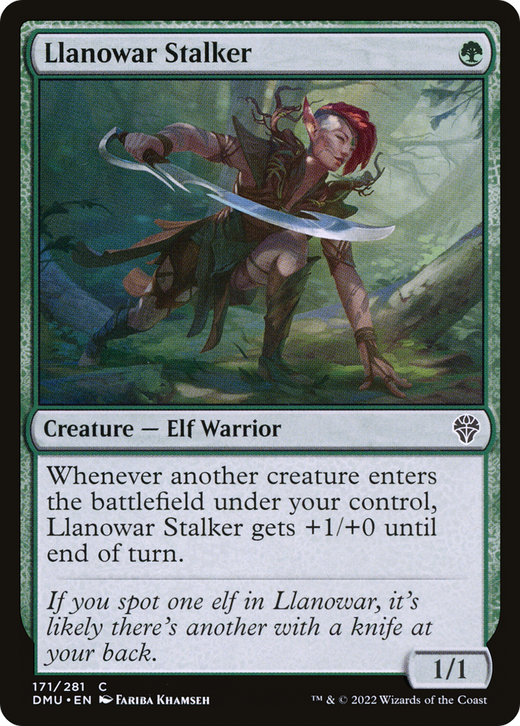 Llanowar Stalker (171) - Dominaria United
