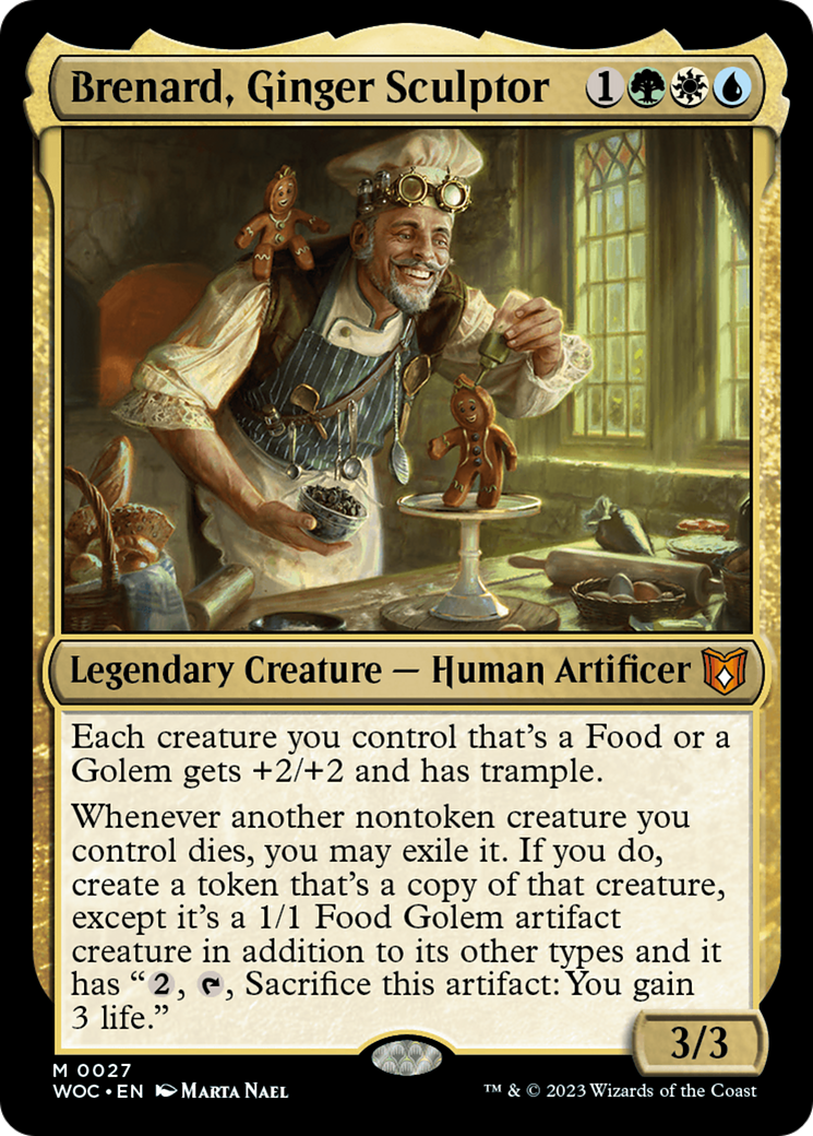 Brenard, Ginger Sculptor (027) Foil - Wilds of Eldraine Commander