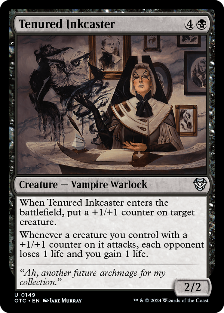 Tenured Inkcaster (149) - Outlaws of Thunder Junction Commander