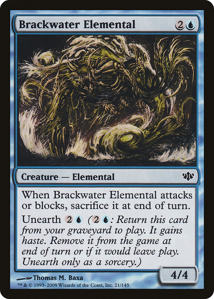 Brackwater Elemental (021) Foil - Conflux