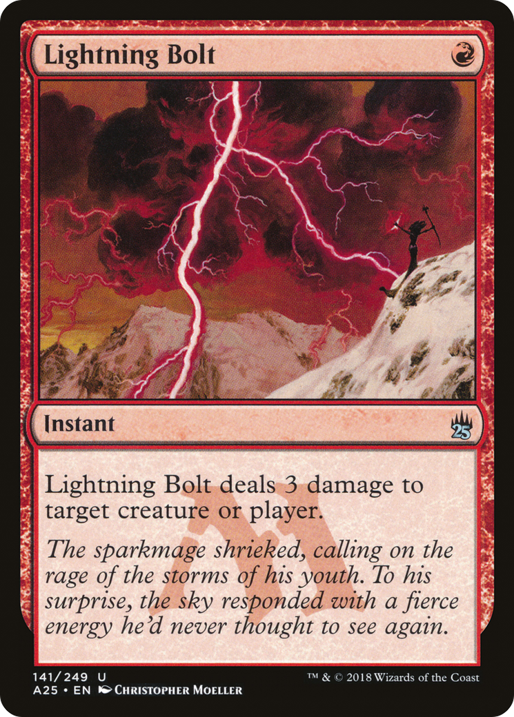 Lightning Bolt (141) Foil - Masters 25