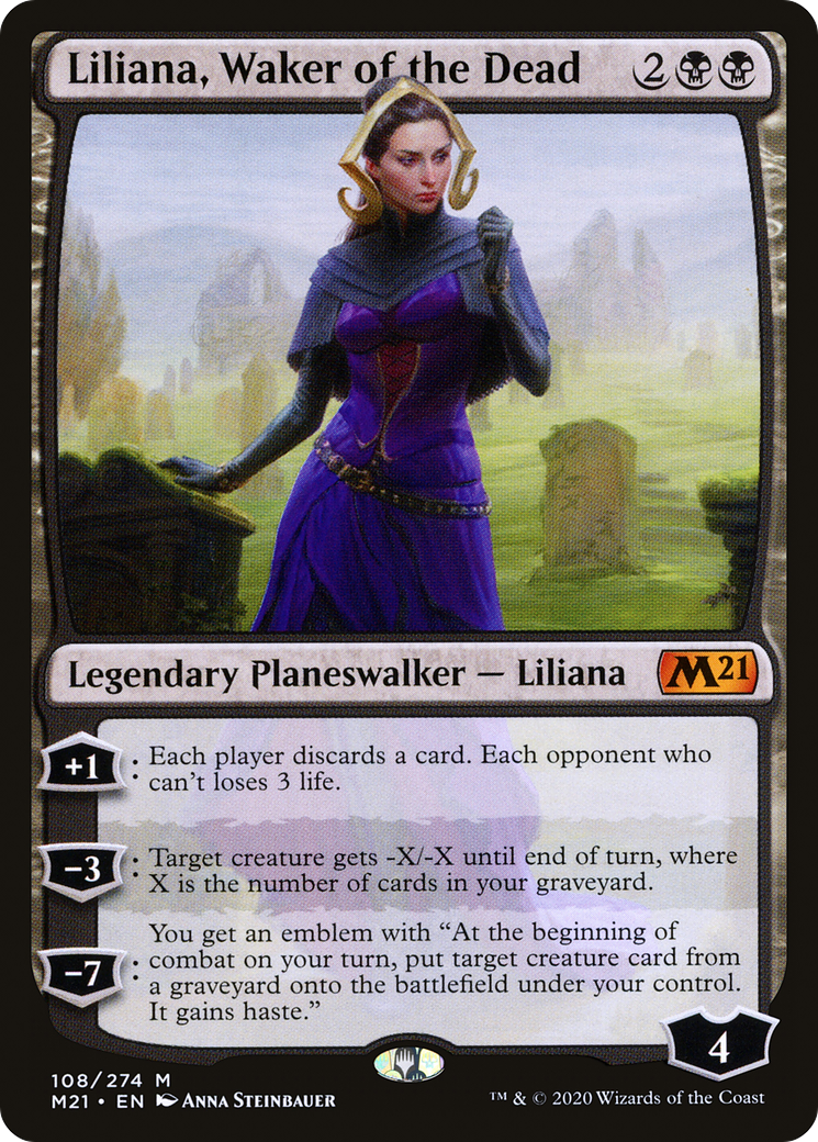 Liliana, Waker of the Dead (108) - Core Set 2021