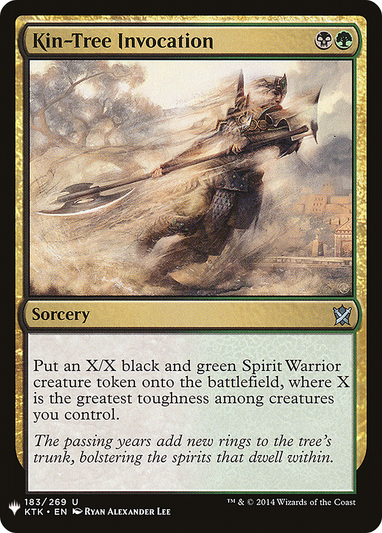 Kin-Tree Invocation (KTK-183) - The List