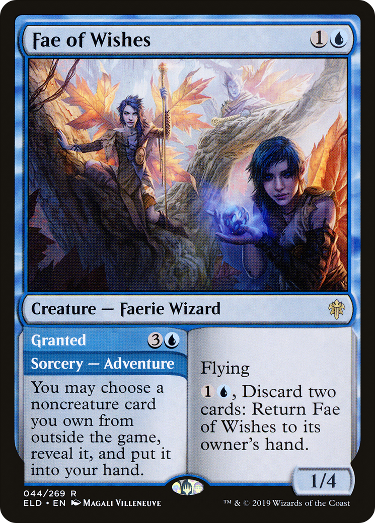 Fae of Wishes // Granted (044) Foil - Throne of Eldraine