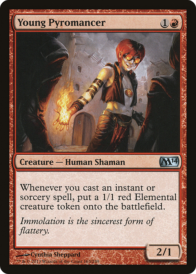 Young Pyromancer (163) Foil - Magic 2014