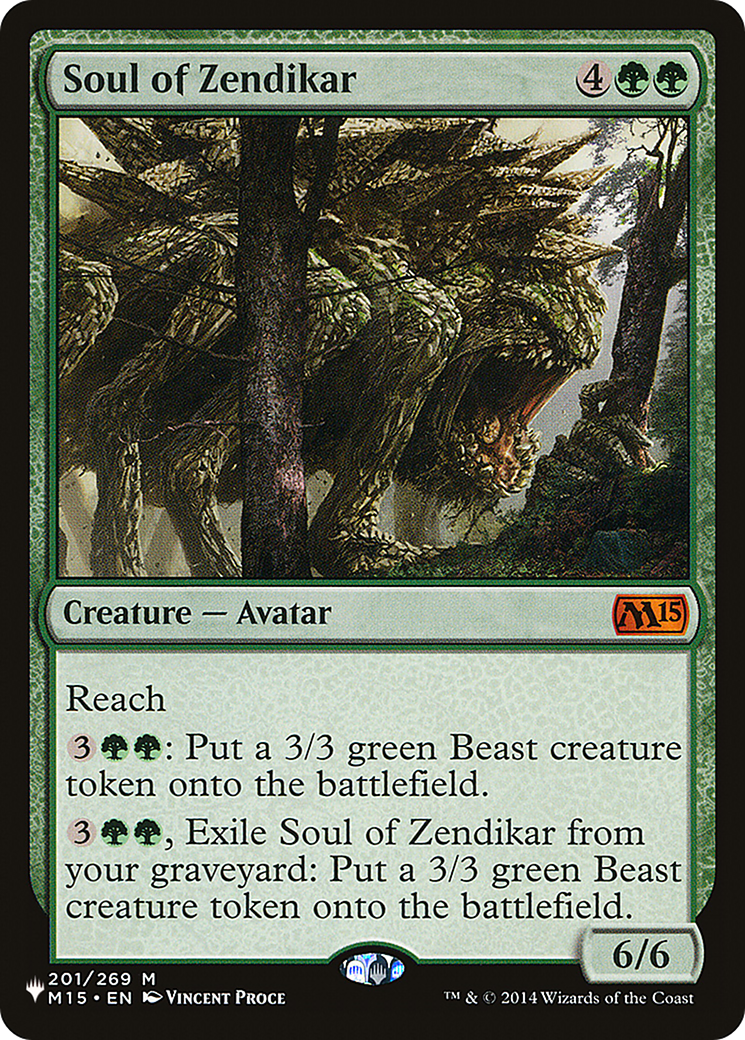 Soul of Zendikar (M15-201) - The List