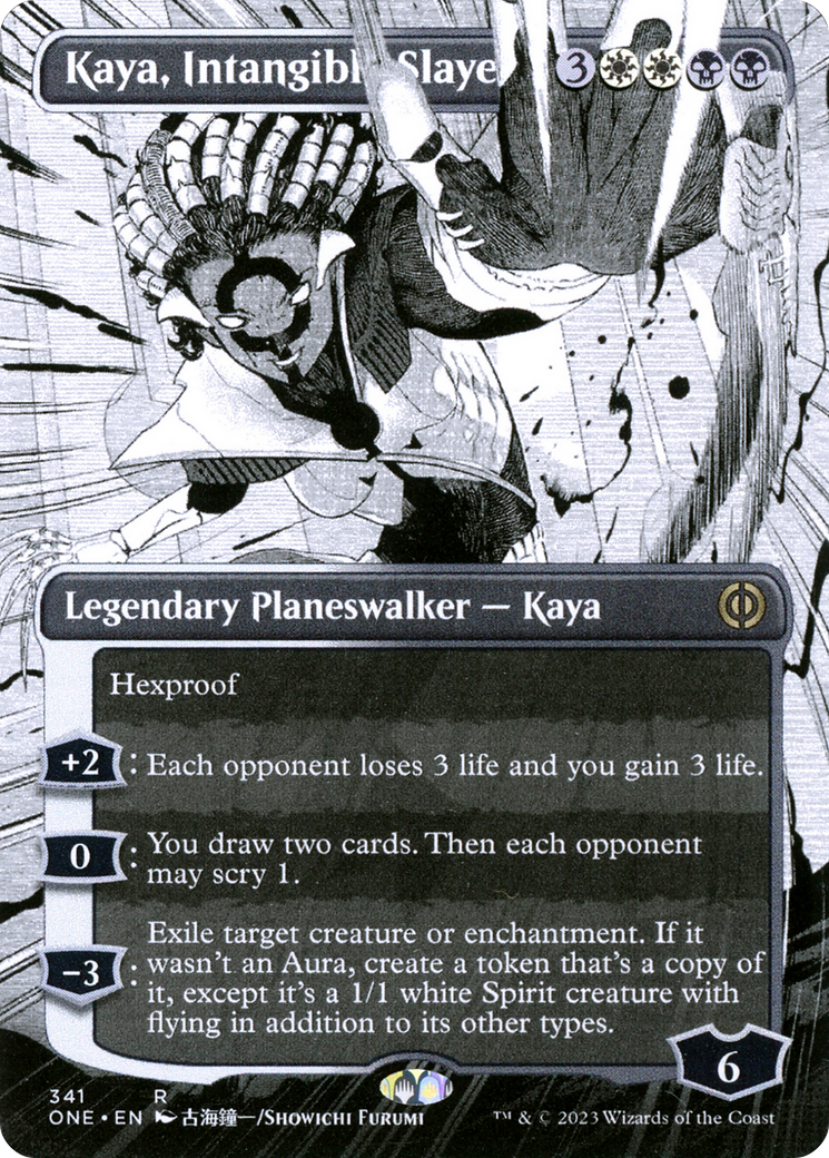 Kaya, Intangible Slayer (Borderless) (Showcase) (341) - Phyrexia: All Will Be One