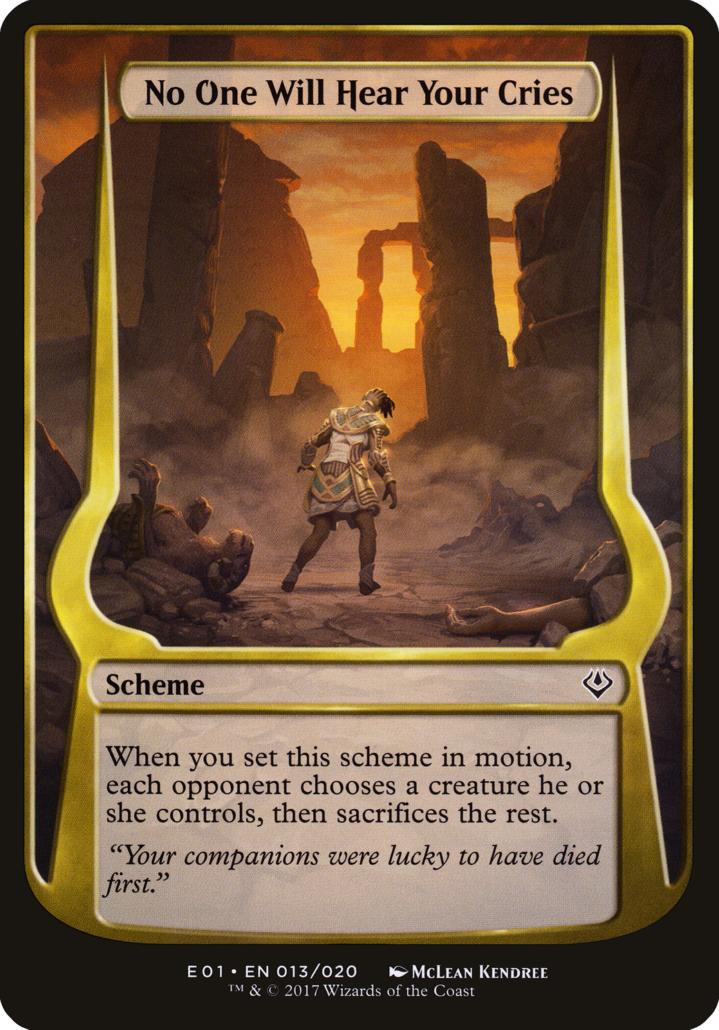 No One Will Hear Your Cries (Archenemy: Nicol Bolas) (013) - Archenemy: Nicol Bolas Schemes