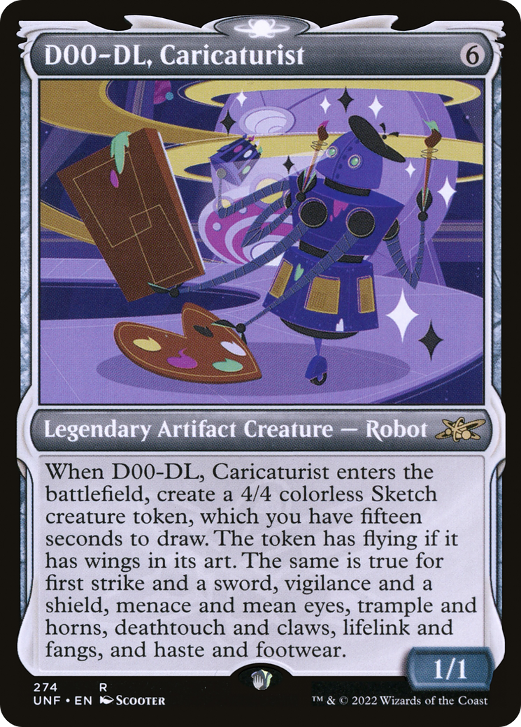 D00-DL, Caricaturist (Showcase) (274) Foil - Unfinity
