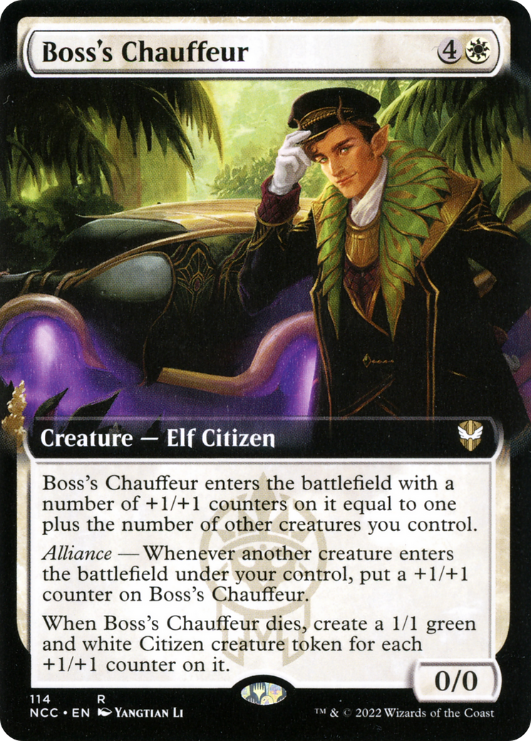 Boss's Chauffeur (Extended Art) (114) - New Capenna Commander