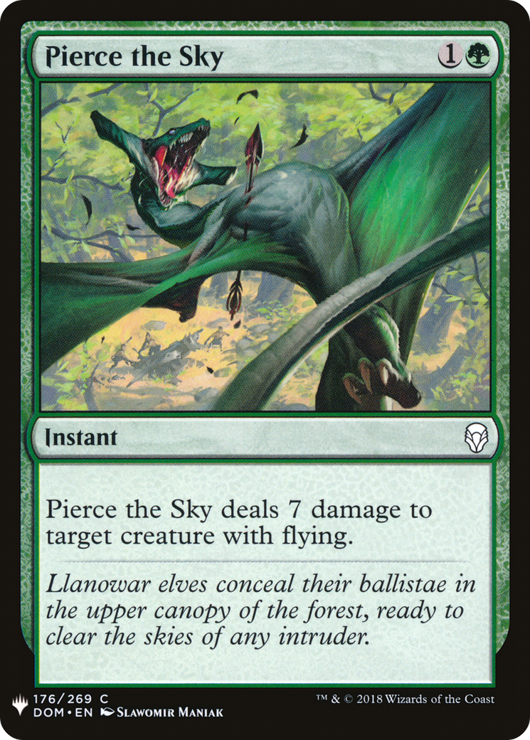 Pierce the Sky (DOM-176) - The List
