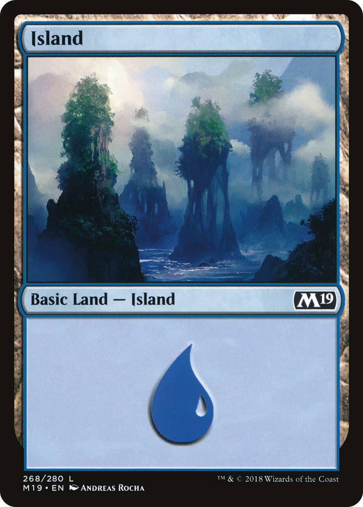 Island (268) Foil - Core Set 2019
