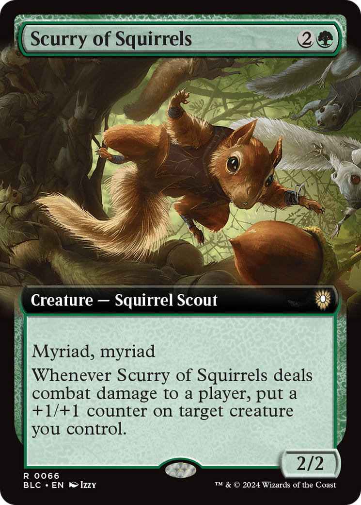Scurry of Squirrels (Extended Art) (066) - Bloomburrow Commander