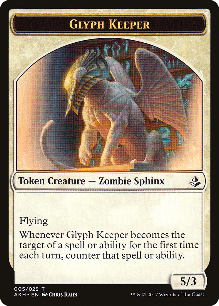 Glyph Keeper (005) Foil - Amonkhet Tokens