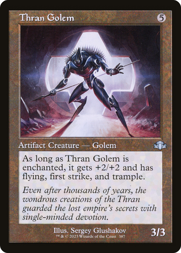 Thran Golem (Retro) (387) Foil - Dominaria Remastered