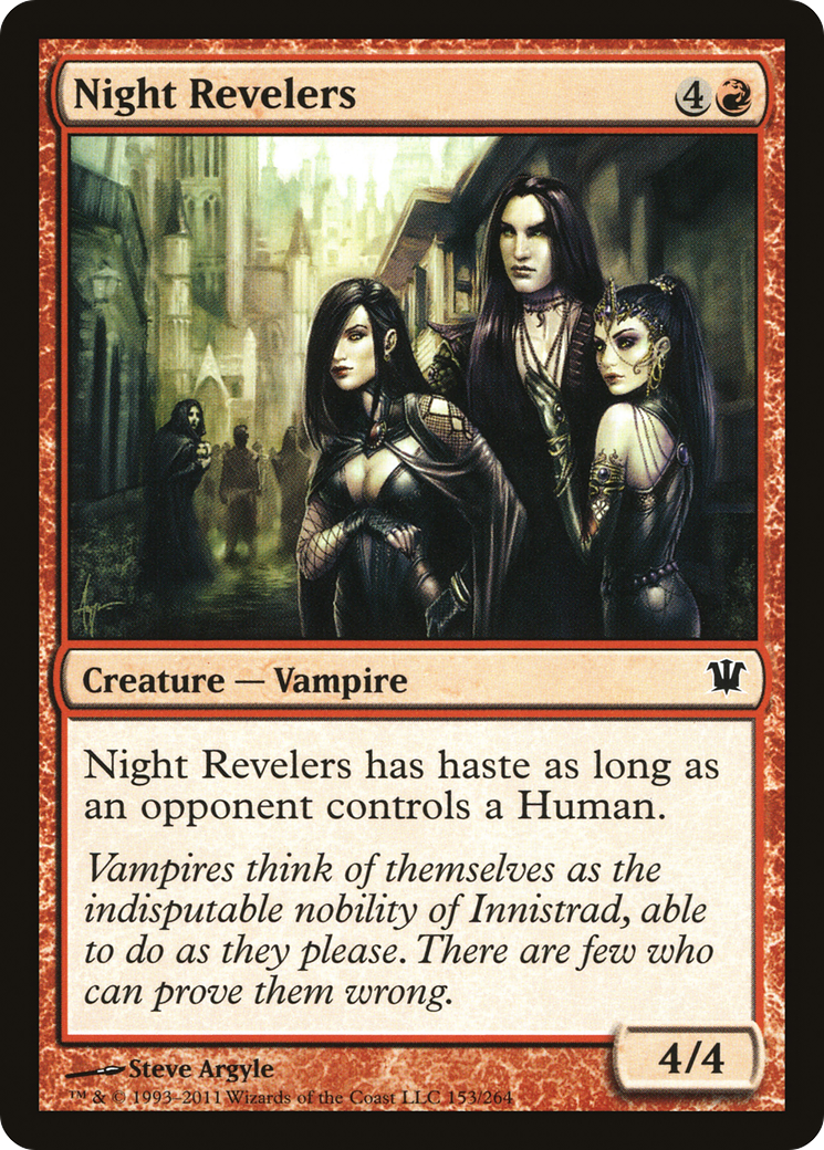 Night Revelers (153) Foil - Innistrad