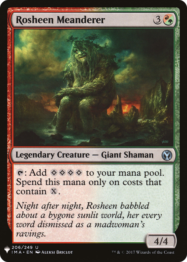 Rosheen Meanderer (IMA-206) - The List