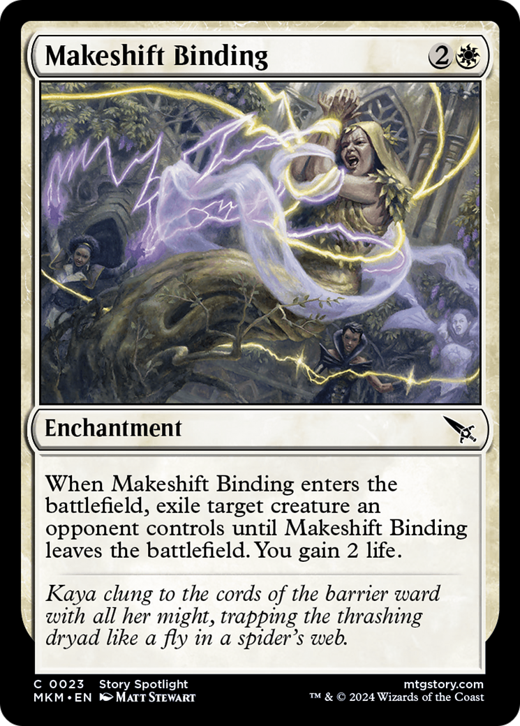 Makeshift Binding (023) Foil - Murders at Karlov Manor