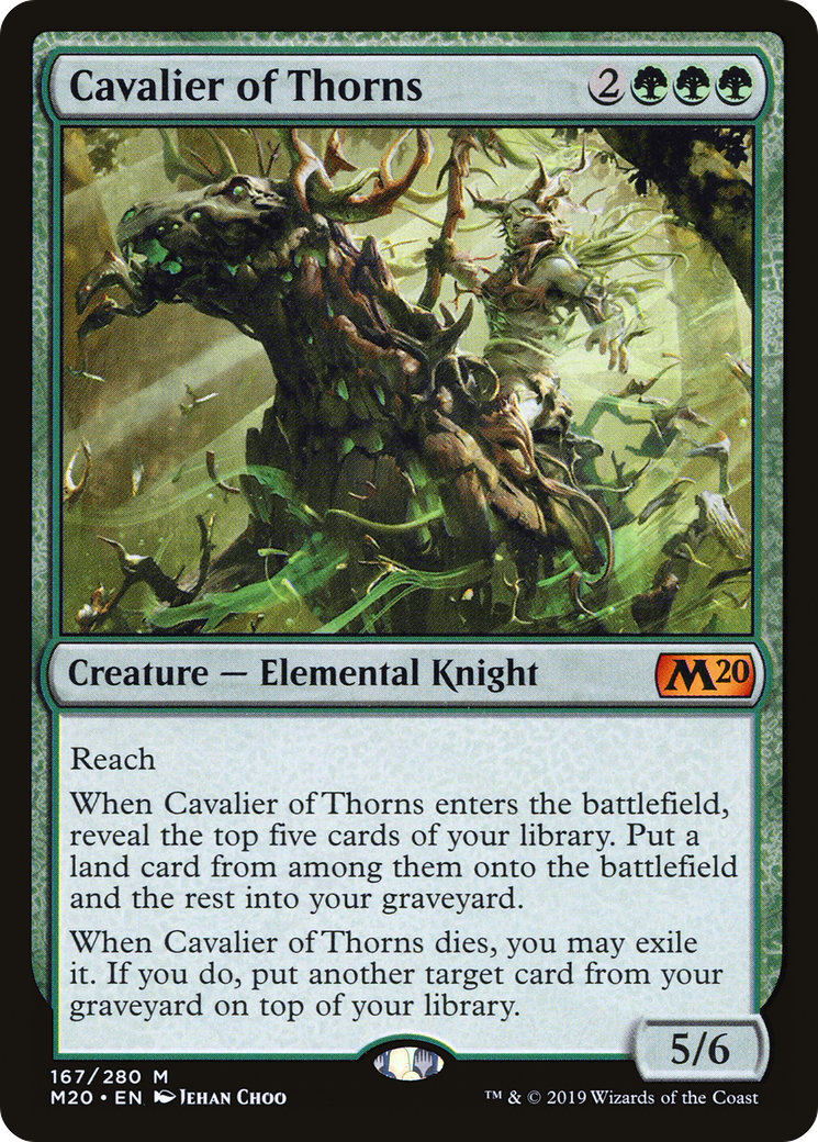 Cavalier of Thorns (167) Foil - Core Set 2020