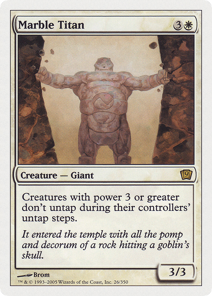 Marble Titan (026) Foil - Ninth Edition