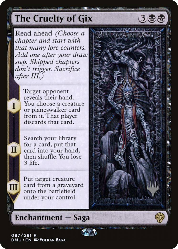 The Cruelty of Gix (087) Foil - Dominaria United Promos