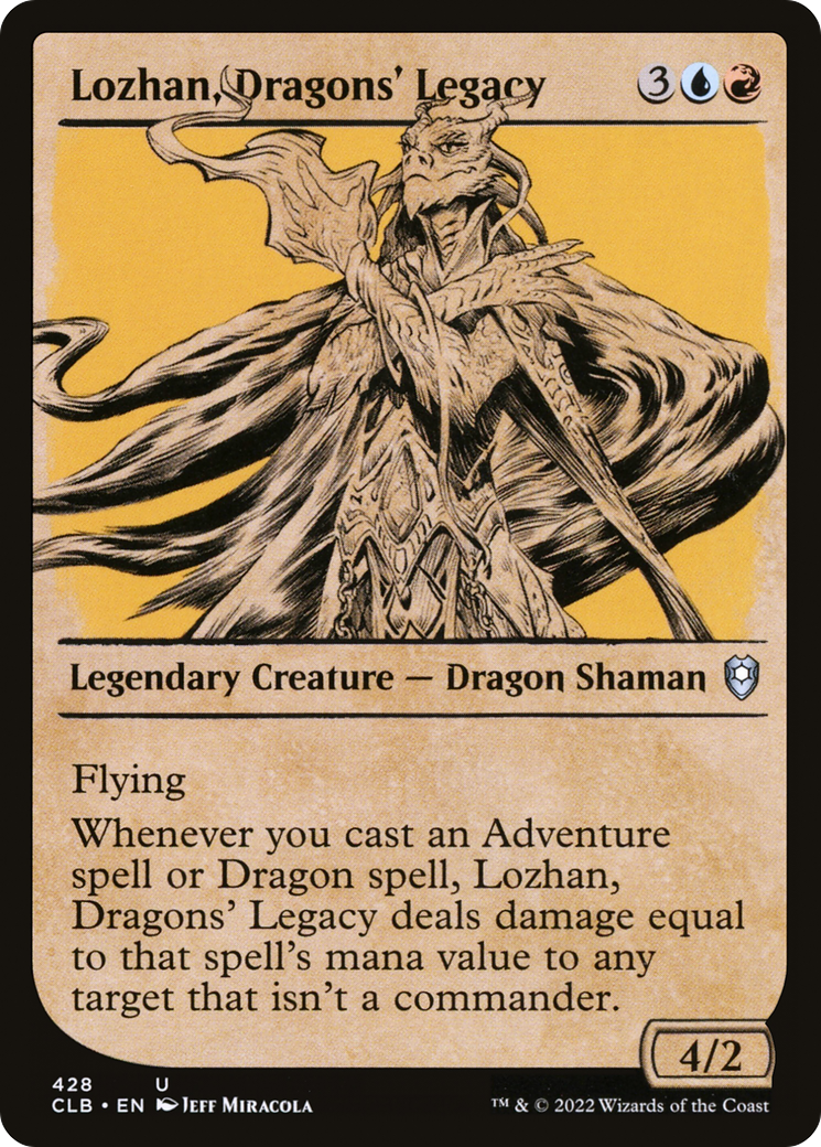 Lozhan, Dragons' Legacy (Showcase) (428) Foil - Commander Legends: Battle for Baldur's Gate