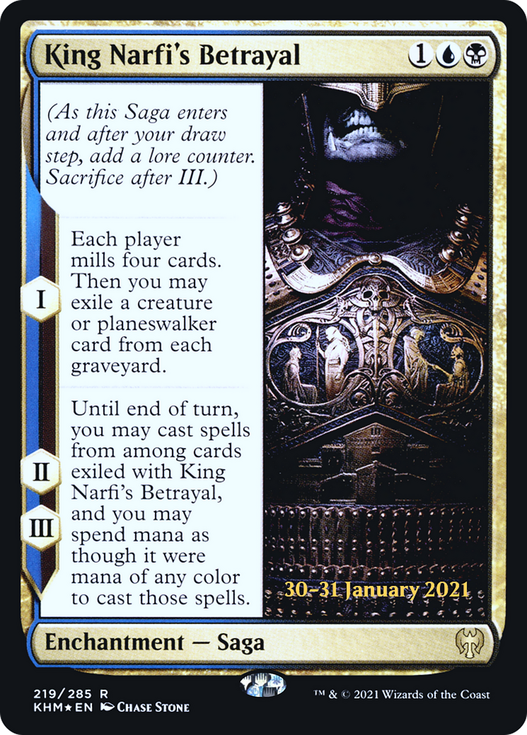 King Narfi's Betrayal (219) Foil - Kaldheim Promos