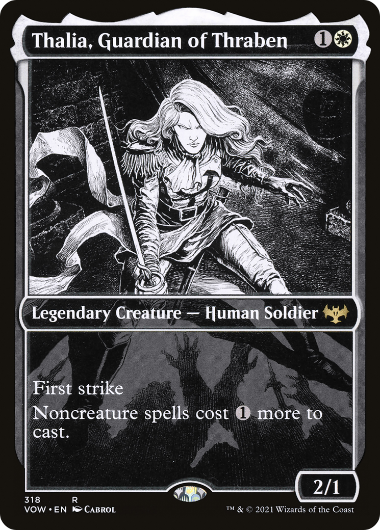 Thalia, Guardian of Thraben (Showcase) (318) Foil - Innistrad: Crimson Vow