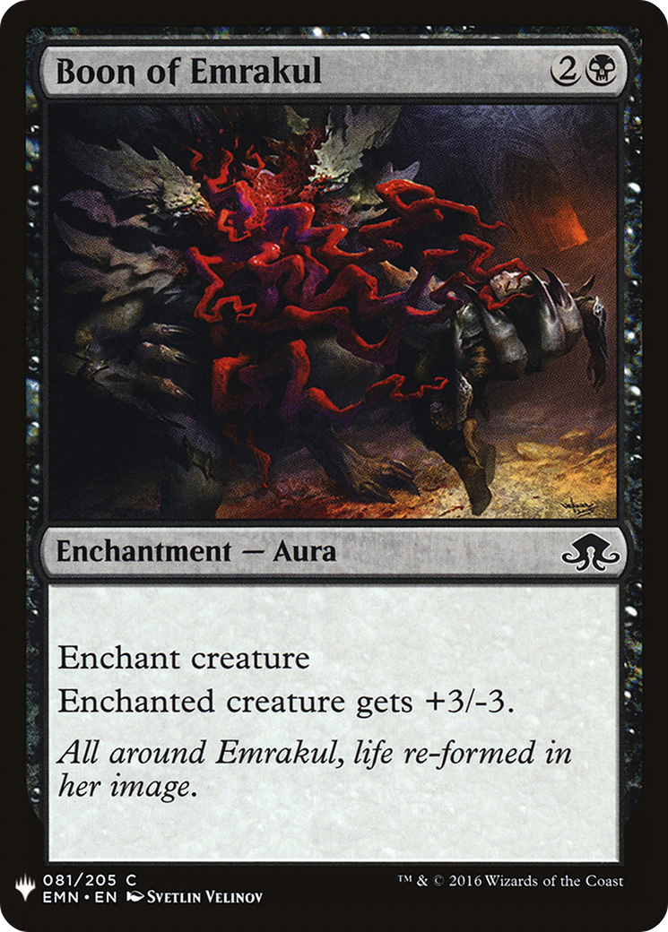 Boon of Emrakul (EMN-81) - The List