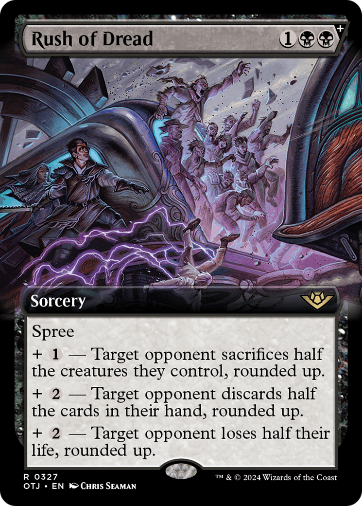 Rush of Dread (Extended Art) (327) Foil - Outlaws of Thunder Junction