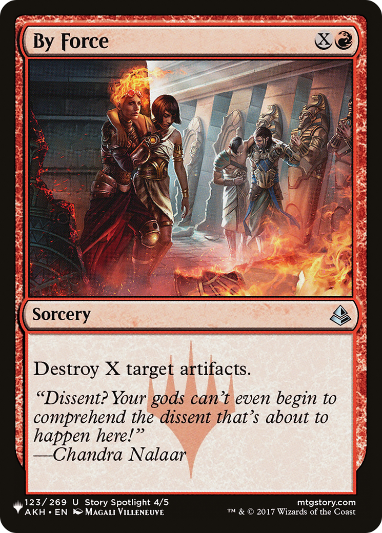By Force (AKH-123) - The List