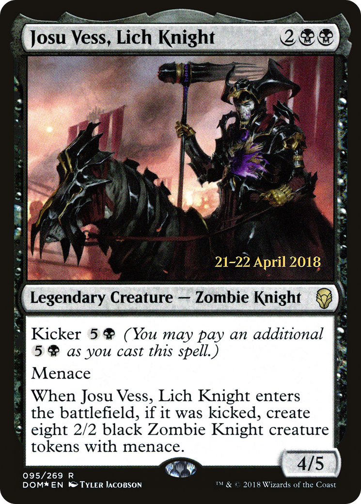 Josu Vess, Lich Knight (95s) Foil - Dominaria Promos