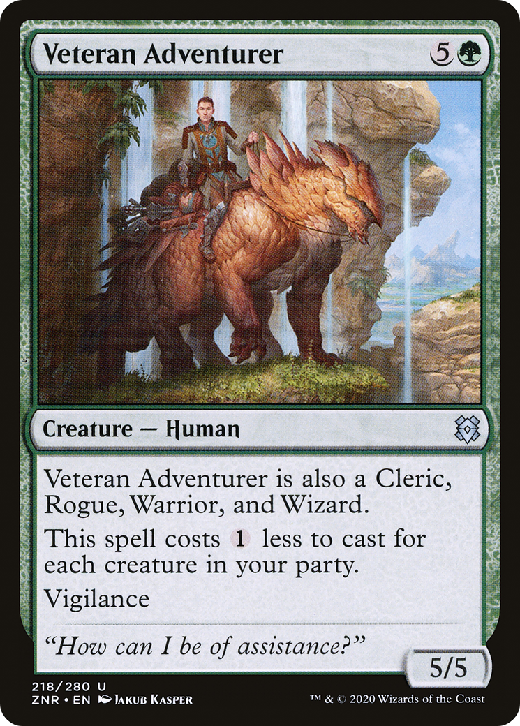 Veteran Adventurer (218) - Zendikar Rising