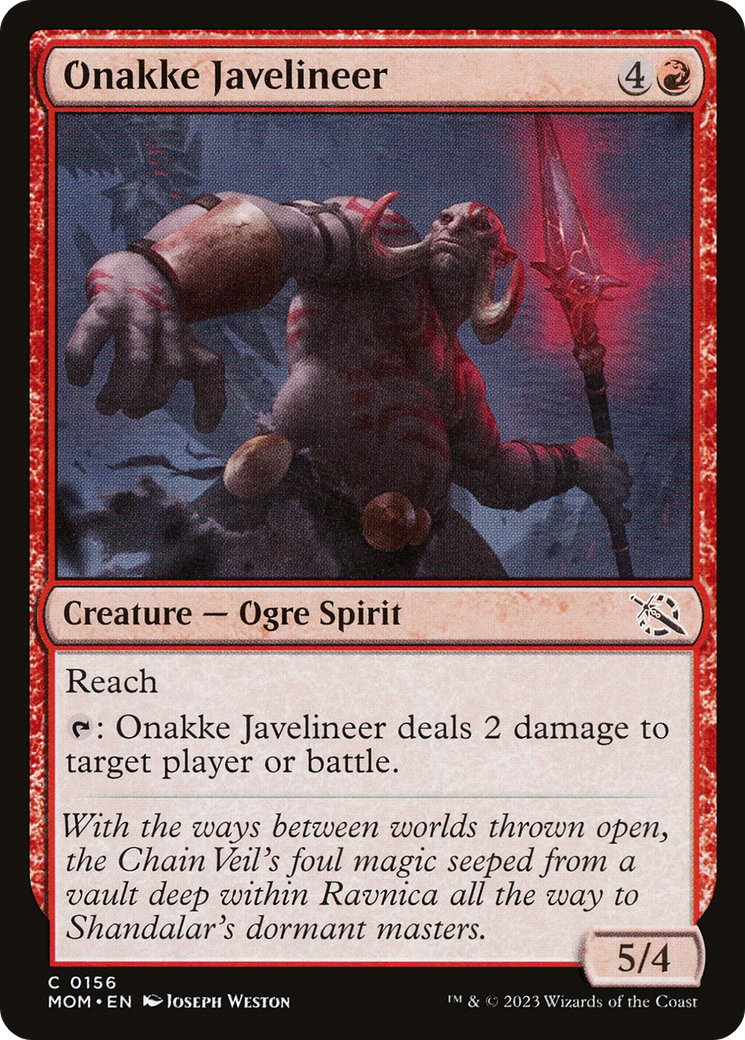 Onakke Javelineer (156) Foil - March of the Machine