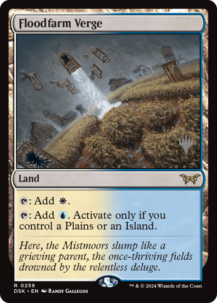Floodfarm Verge (259) Foil - Duskmourn: House of Horror Promos