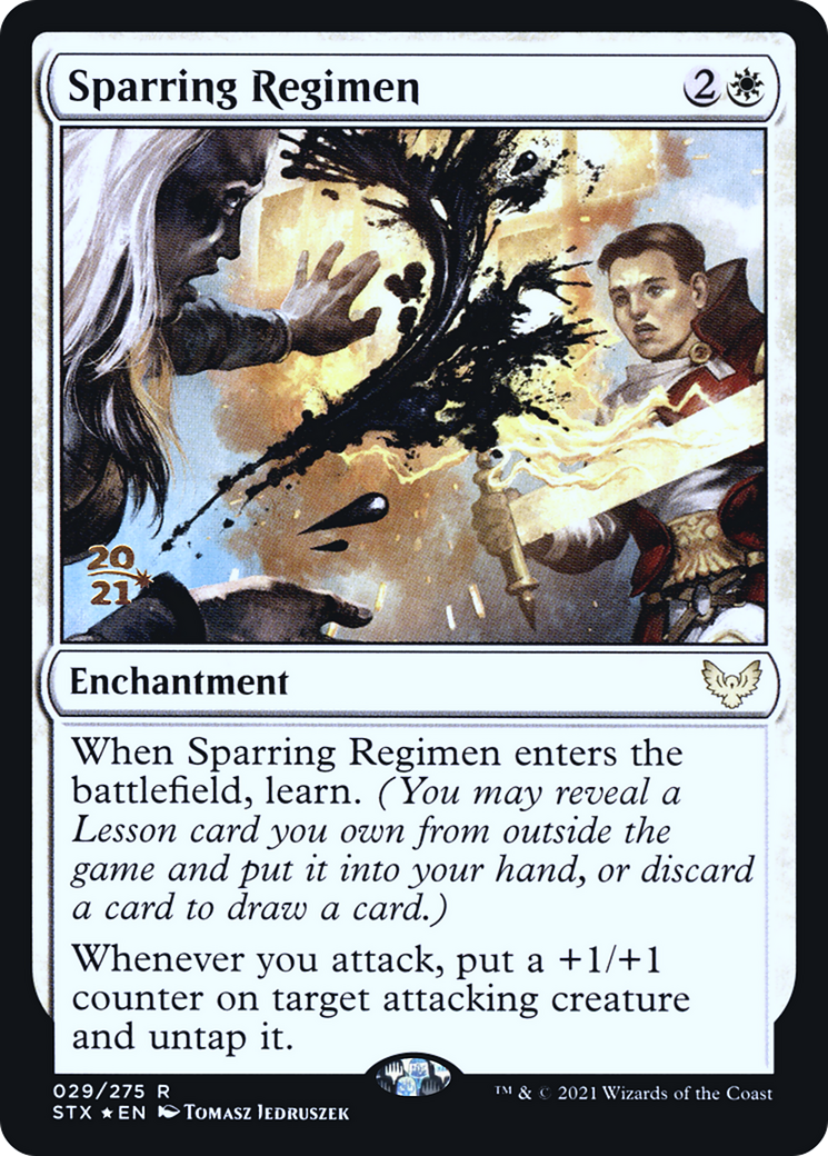 Sparring Regimen (29s) Foil - Strixhaven: School of Mages Promos