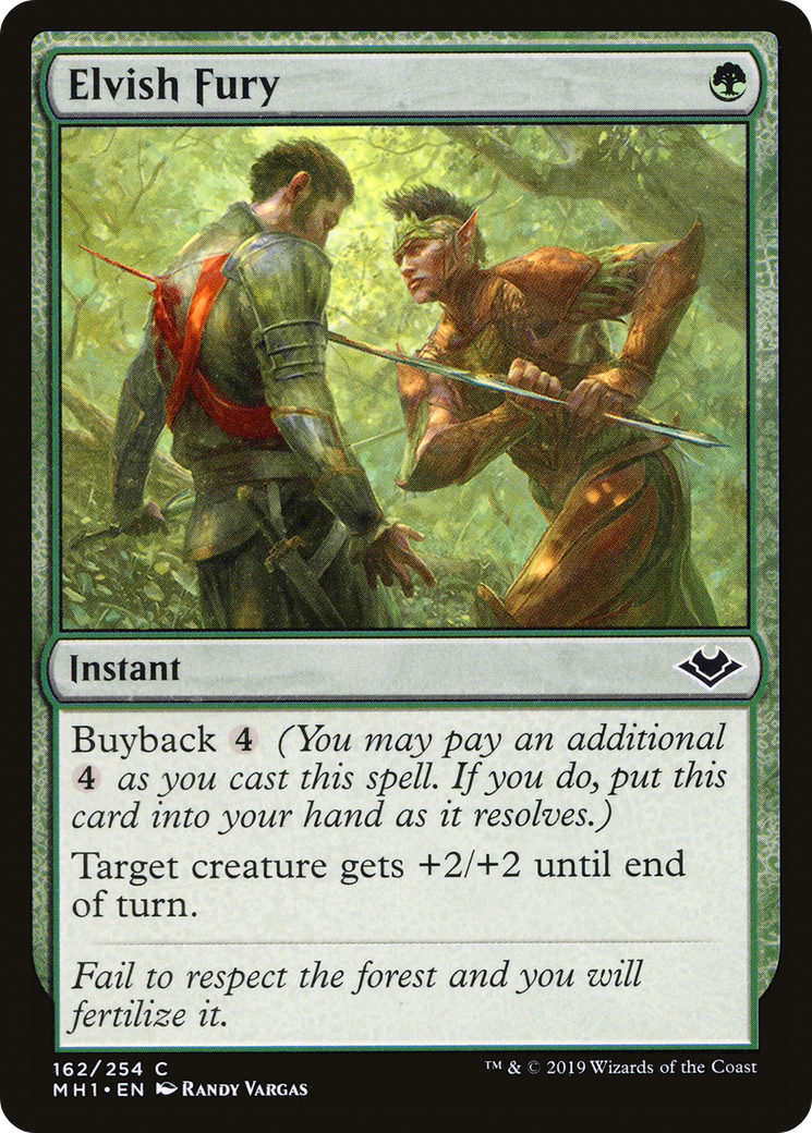 Elvish Fury (162) Foil - Modern Horizons