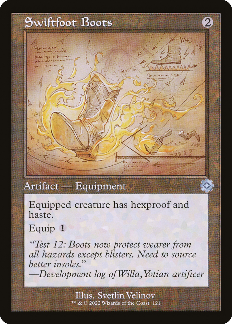 Swiftfoot Boots (Retro) (121) Foil - The Brothers' War Retro Artifacts