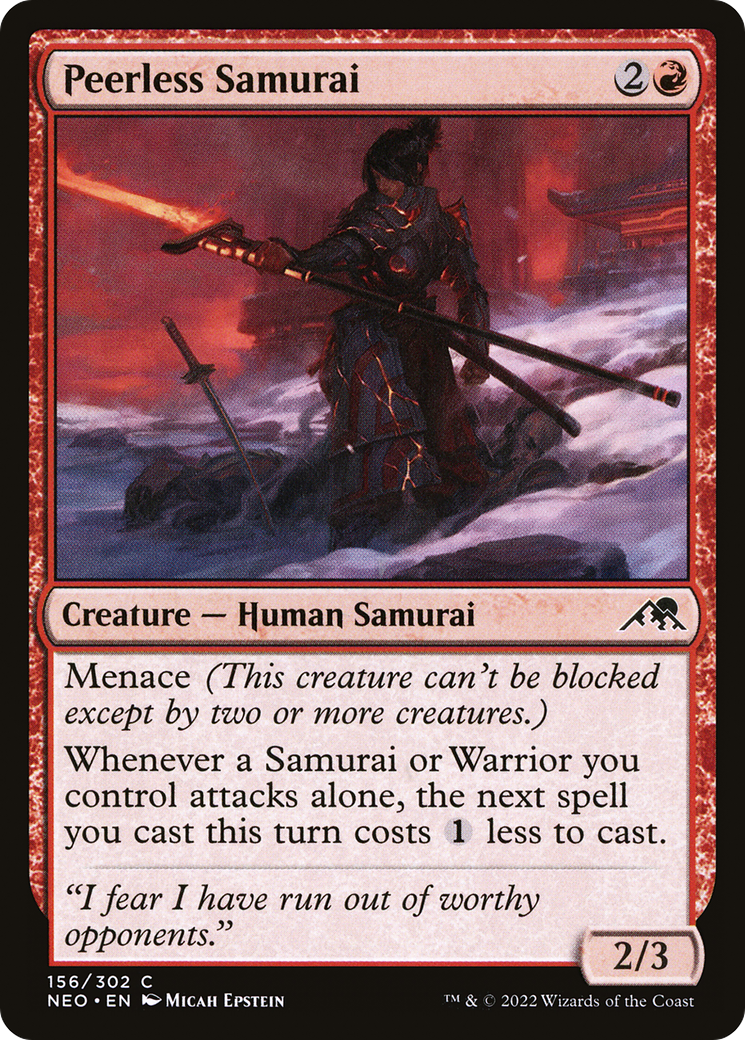 Peerless Samurai (156) - Kamigawa: Neon Dynasty