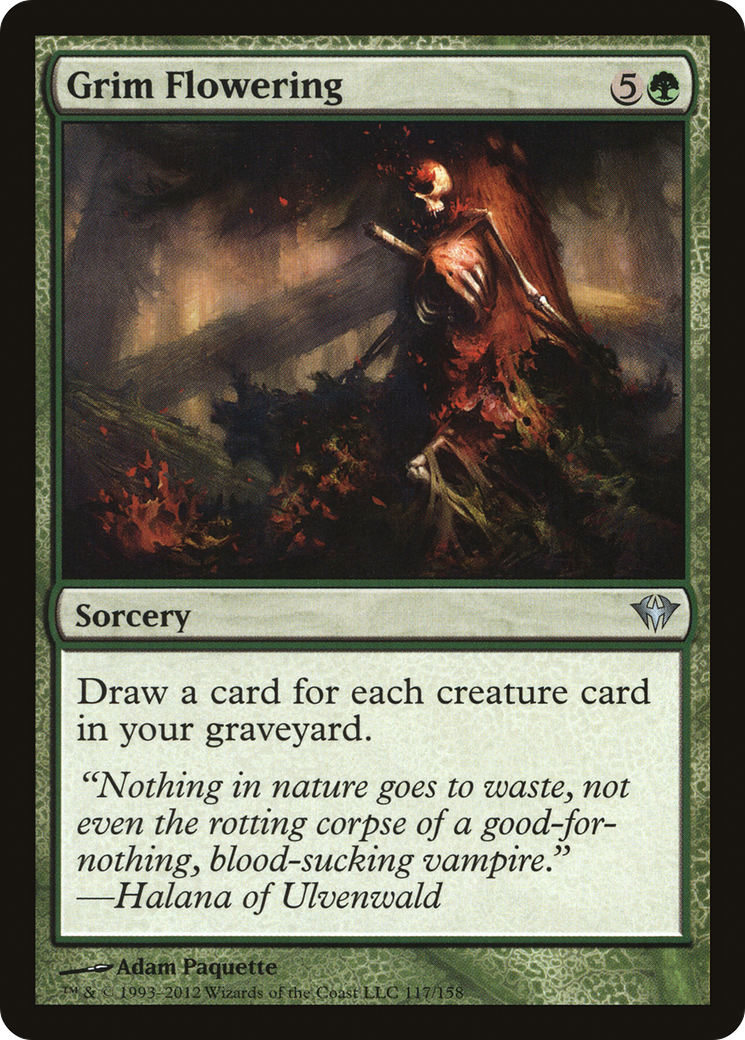 Grim Flowering (117) Foil - Dark Ascension