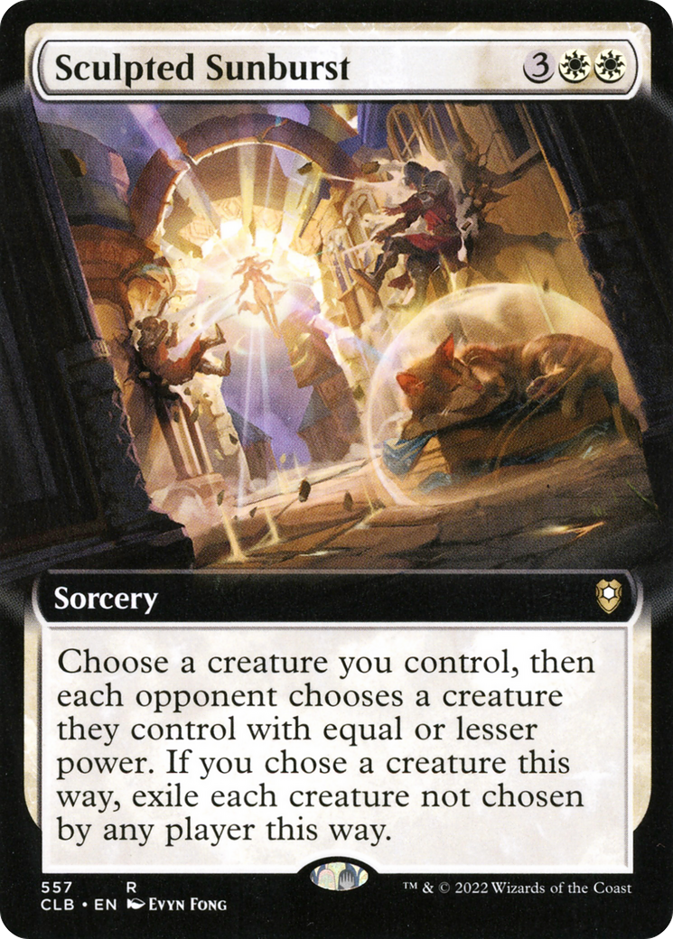 Sculpted Sunburst (Extended Art) (557) - Commander Legends: Battle for Baldur's Gate