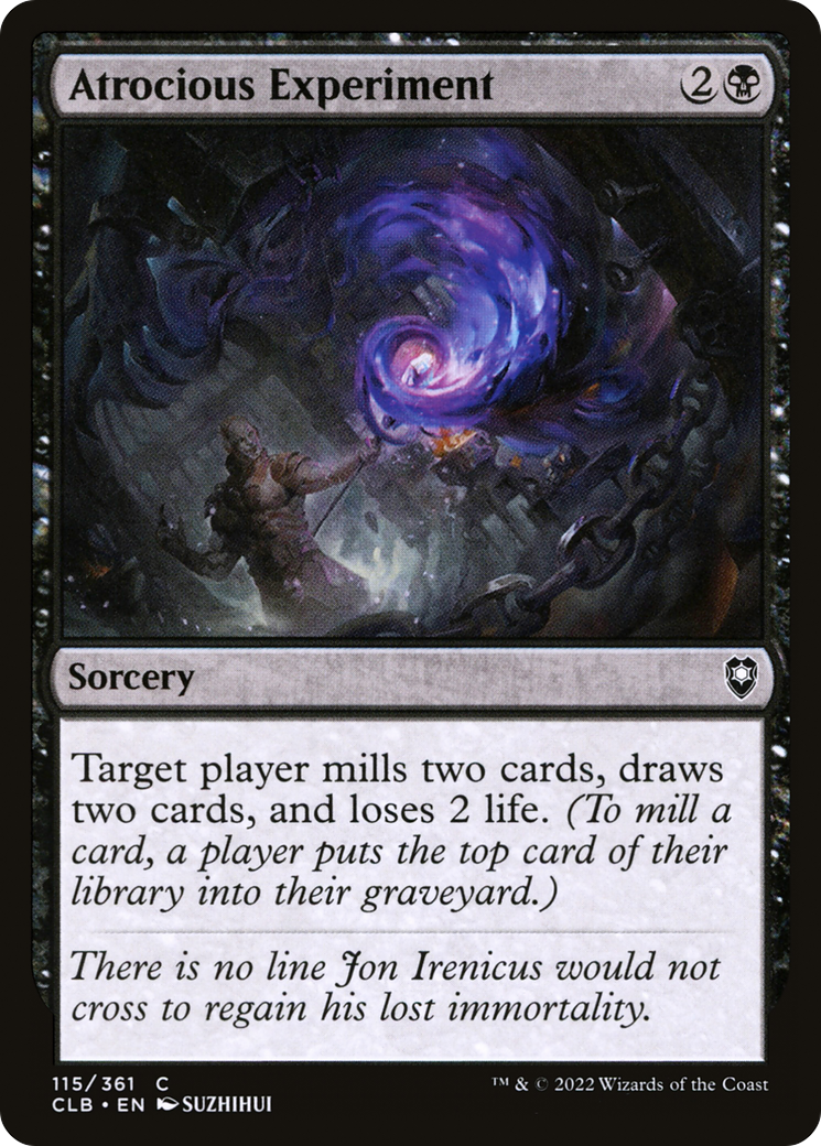 Atrocious Experiment (115) Foil - Commander Legends: Battle for Baldur's Gate
