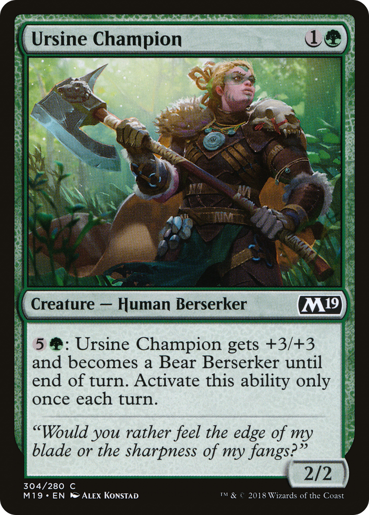 Ursine Champion (304) - Core Set 2019