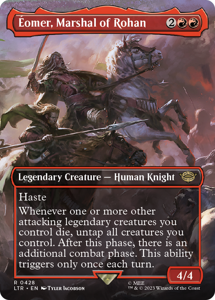 Eomer, Marshal of Rohan (Borderless) (428) Foil - The Lord of the Rings: Tales of Middle-earth