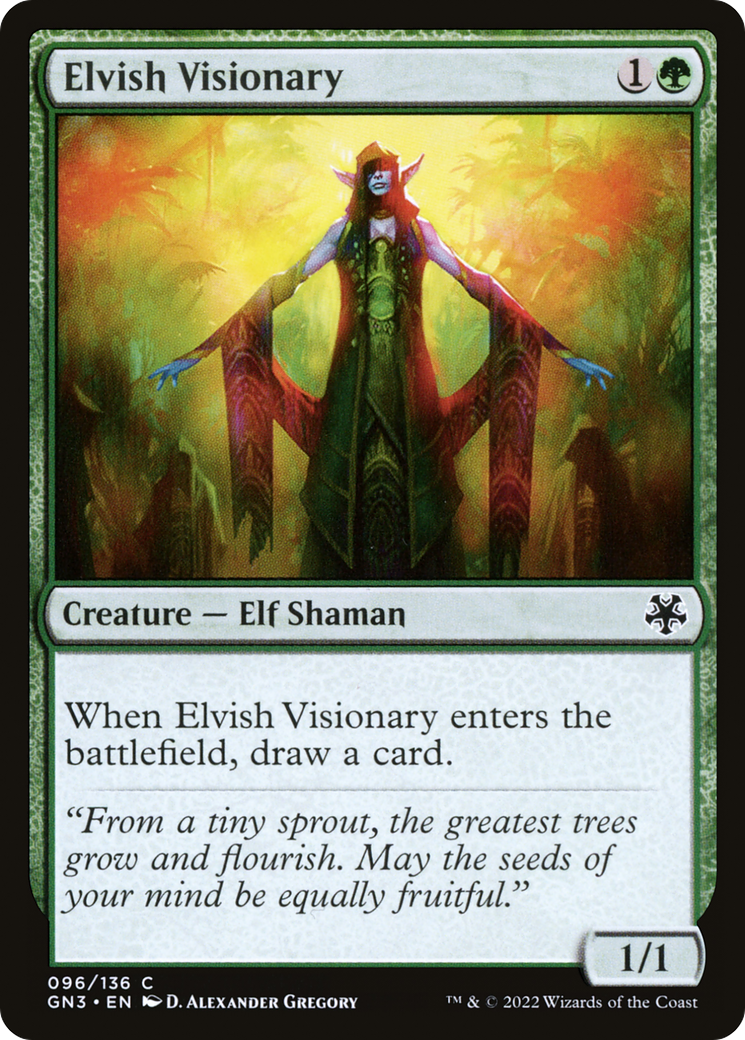 Elvish Visionary (096) - Game Night: Free-for-All