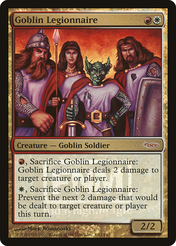 Goblin Legionnaire (006) Foil - Friday Night Magic 2007